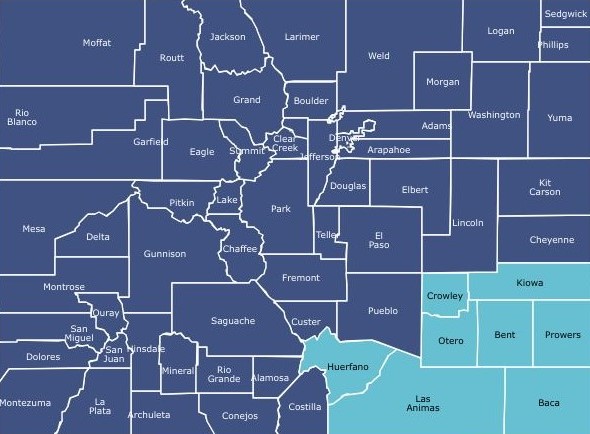 HSR 6: Baca, Bent, Crowley, Huerfano, Kiowa, Las Animas, Otero and Prowers Counties